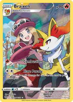 Braixen TG01/30 — Silver Tempest Trainer Gallery