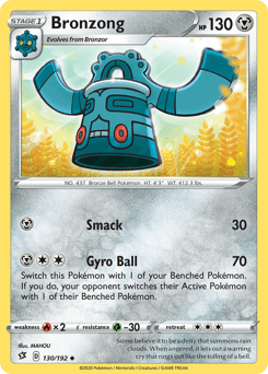 Bronzong 130/192 — Rebel Clash