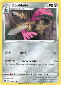 Doublade 134/192 — Rebel Clash