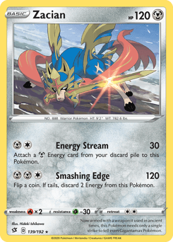 Zacian 139/192 — Rebel Clash