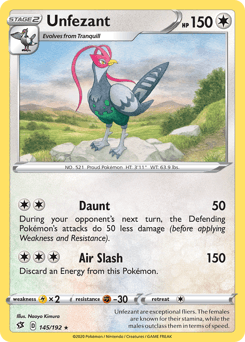 Unfezant 145/192 — Rebel Clash