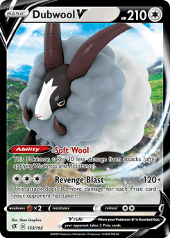 Dubwool V 153/192 — Rebel Clash