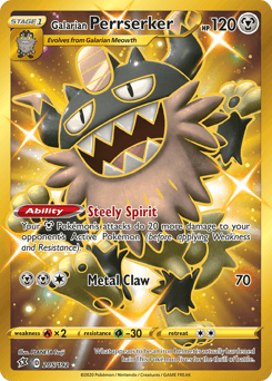 Galarian Perrserker 205/192 — Rebel Clash