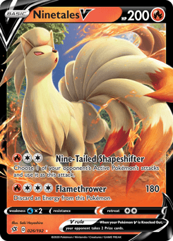 Ninetales V 26/192 — Rebel Clash