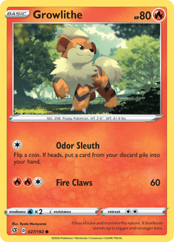 Growlithe 27/192 — Rebel Clash
