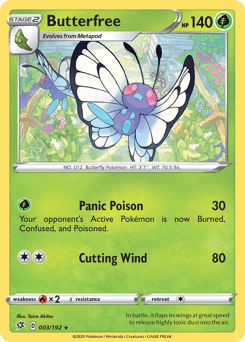 Butterfree 3/192 — Rebel Clash