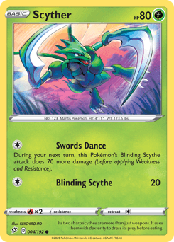 Scyther 4/192 — Rebel Clash