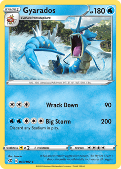 Gyarados 40/192 — Rebel Clash