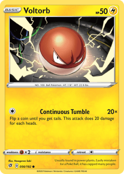 Voltorb 56/192 — Rebel Clash