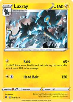 Luxray 62/192 — Rebel Clash