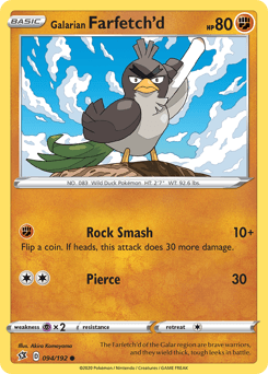 Galarian Farfetch'd 94/192 — Rebel Clash