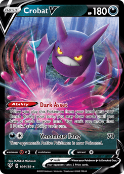Crobat V 104/189 — Darkness Ablaze