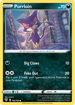 Purrloin 106/189 — Darkness Ablaze
