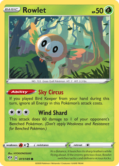 Rowlet 11/189 — Darkness Ablaze