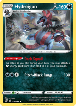 Hydreigon 110/189 — Darkness Ablaze