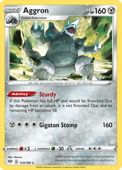 Aggron 123/189 — Darkness Ablaze
