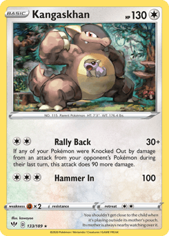 Kangaskhan 133/189 — Darkness Ablaze