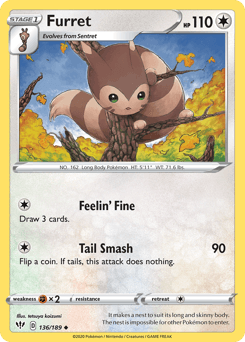 Furret 136/189 — Darkness Ablaze