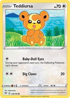 Teddiursa 138/189 — Darkness Ablaze