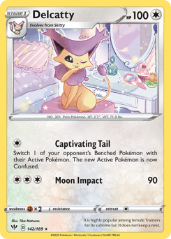 Delcatty 142/189 — Darkness Ablaze