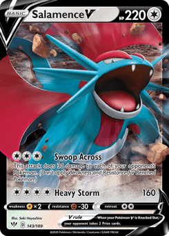 Salamence V 143/189 — Darkness Ablaze