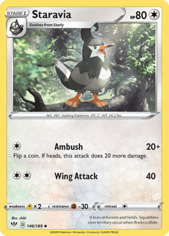 Staravia 146/189 — Darkness Ablaze
