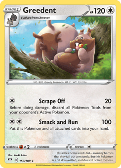 Greedent 153/189 — Darkness Ablaze