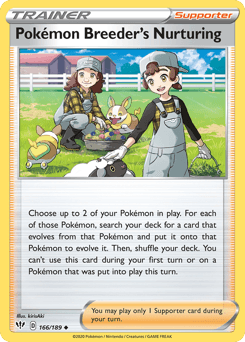 Pokémon Breeder's Nurturing 166/189 — Darkness Ablaze