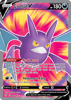 Crobat V 182/189 — Darkness Ablaze