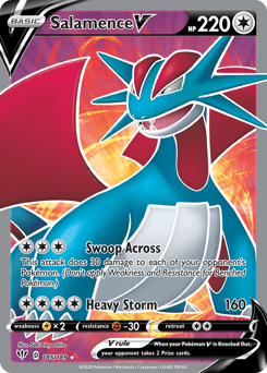 Salamence V 185/189 — Darkness Ablaze