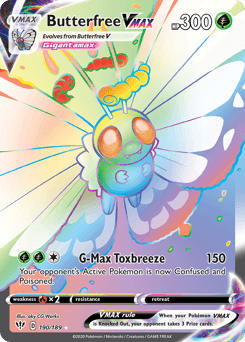 Butterfree VMAX 190/189 — Darkness Ablaze