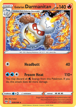 Galarian Darmanitan 28/189 — Darkness Ablaze
