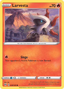 Larvesta 29/189 — Darkness Ablaze