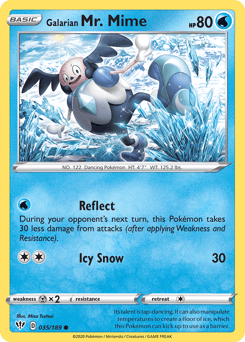 Galarian Mr. Mime 35/189 — Darkness Ablaze