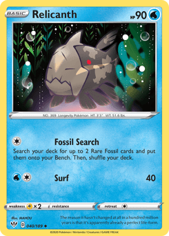 Relicanth 40/189 — Darkness Ablaze