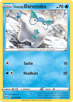 Galarian Darumaka 43/189 — Darkness Ablaze