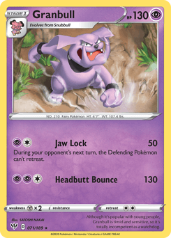 Granbull 71/189 — Darkness Ablaze