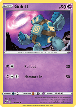 Golett 76/189 — Darkness Ablaze