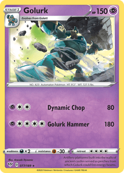 Golurk 77/189 — Darkness Ablaze