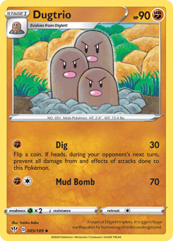 Dugtrio 85/189 — Darkness Ablaze