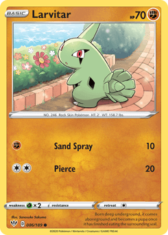 Larvitar 86/189 — Darkness Ablaze