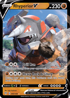 Rhyperior V 95/189 — Darkness Ablaze