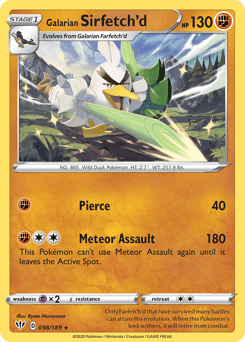 Galarian Sirfetch'd 98/189 — Darkness Ablaze