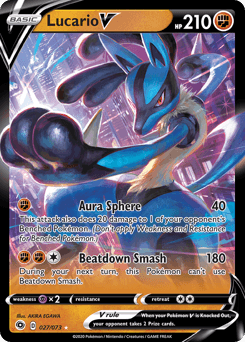 Lucario V 27/73 — Champion's Path