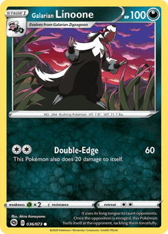 Galarian Linoone 36/73 — Champion's Path