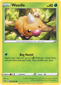 Weedle 1/185 — Vivid Voltage