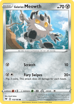 Galarian Meowth 112/185 — Vivid Voltage