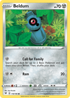 Beldum 116/185 — Vivid Voltage