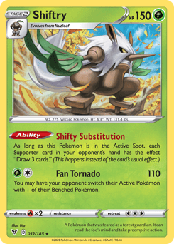 Shiftry 12/185 — Vivid Voltage