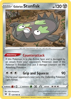 Galarian Stunfisk 125/185 — Vivid Voltage